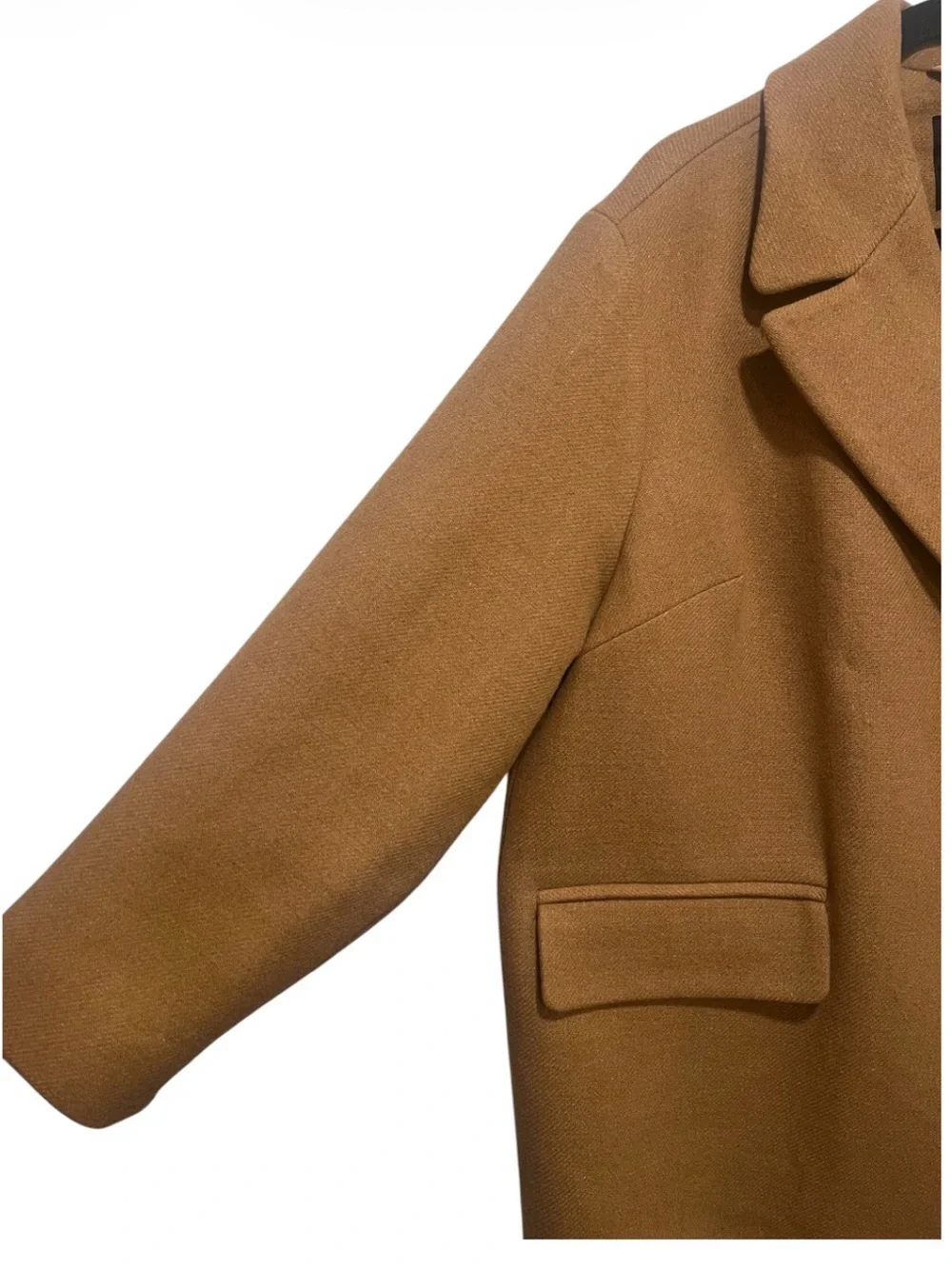 Madewell Haydon Coat 1X Heather Toffee Wool Cashmere Insuluxe Plus